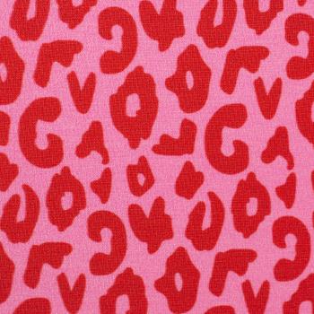 Baumwolljersey Happy Leo Pink/Rot by Swafing von Cherry Picking